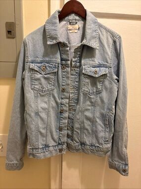 Men’s Topman denim blue jean jacket size medium